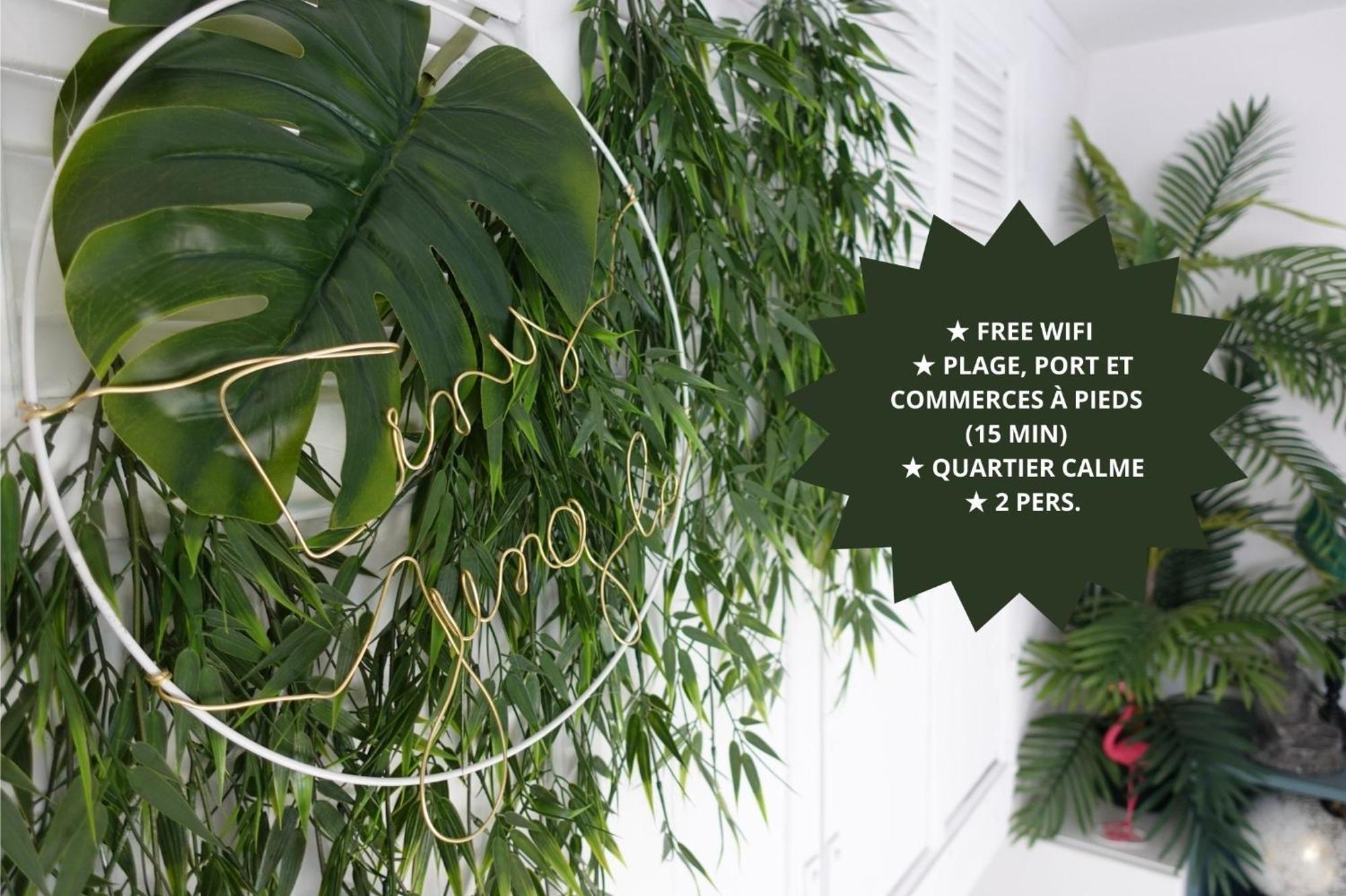 Apartment *tiny Jungle* / Plage, Port Et Commerces A Pied